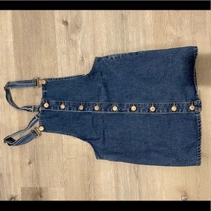 Forever 21 Women’s Denim Overall Dress